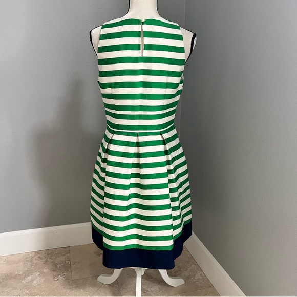 Eliza J Green and White Striped Midi Dress - Picture 6 of 13